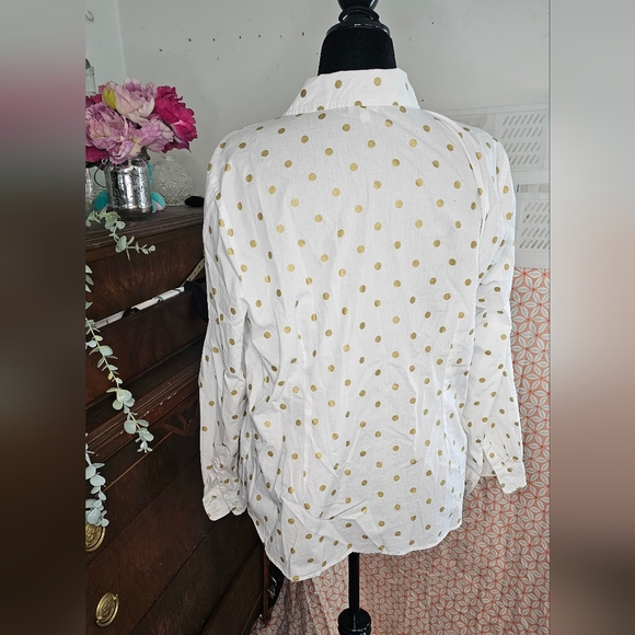 2x Talbot's white and gold blouse - Picture 4 of 6